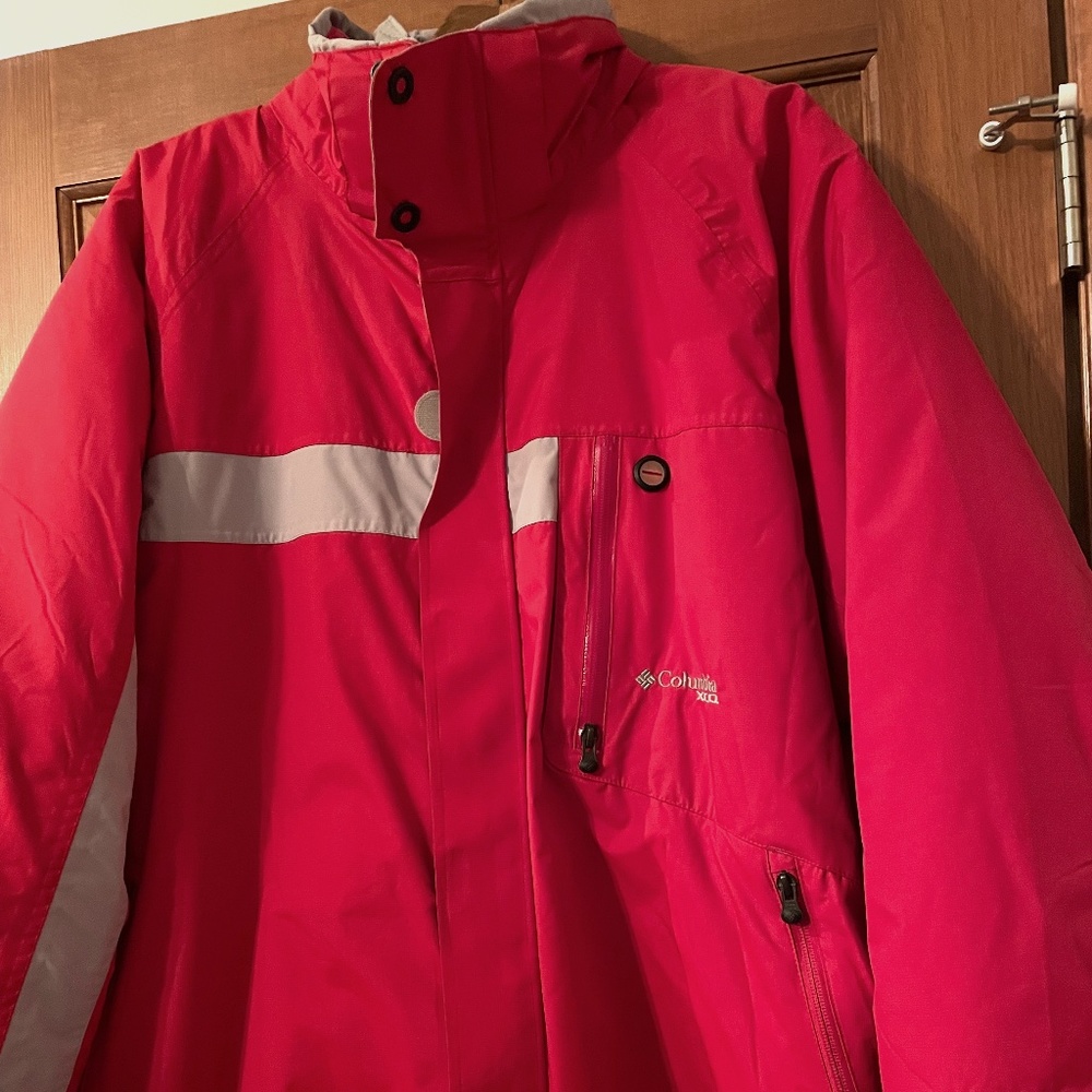 Columbia Mens XCO Storm Jacket, Sz XXL, Red/Grey